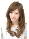 毛先ワンカールロングレイヤー