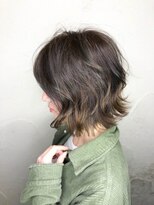 イチゴイチ(151e)&nbsp;【151e　戸塚】*切りっぱなしボブ+ハイライト+グレージュ