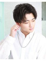 リップス 表参道店(LIPPS)&nbsp;2ブロック、刈り上げ、ショートセンターパート