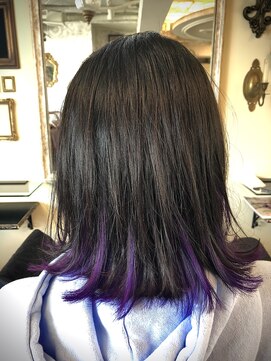 ヘアー ラウンジ アート(HAIR LOUNGE ART) インナーカラーバイオレット