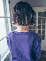 ヘアアンドリラクゼーション シャッセ(Hair&Relaxation SASE)&nbsp;個性派インナーカラー大人ショートボブ