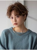 マッシュショート 大人可愛いショートヘア 艶カラー 30代40代