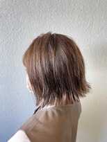 ヘア カンパニー トワ 千葉店(TOWA)&nbsp;切りっぱなし！冬もハイライト×ハイトーンボブ！！