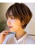 ショートボブ/マッシュショート/ハイトーン