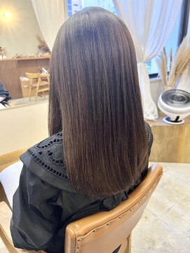 マロウ(mallow) 《花屋併設》ニュアンスカラー/チョコブラウン/ロング