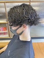 シーツー 川口店(C2)&nbsp;黒髪メンズ波巻きスパイラルパーマ