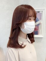 ロンドプランタン 恵比寿(Lond Printemps) 韓国風おくれ毛でつくる柔らか可愛いヘア！ピンクベージュカラー