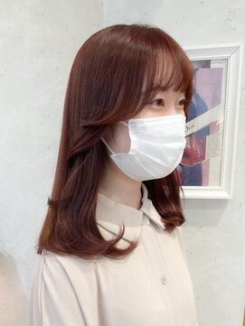 ロンドプランタン 恵比寿(Lond Printemps) 韓国風おくれ毛でつくる柔らか可愛いヘア！ピンクベージュカラー