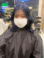 ゼスト 吉祥寺店(ZEST)&nbsp;【韓国ヘア】学割u24×イメチェンネイビーブルー　吉祥寺青木桜