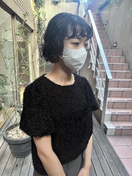 ジェノ(JENO by apish) おしゃれなマッシュパーマ！グレージュカラー！