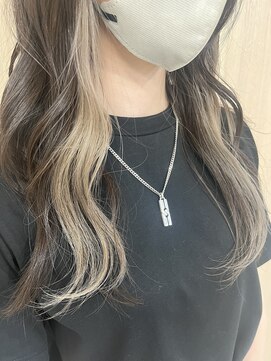 メロウ(mellow) インナーカラー×ミルクティーベージュ