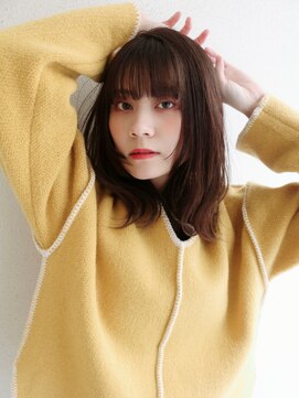 ブゾン(buZon) 【buZonブゾン】顔周りレイヤーミディアムヘア