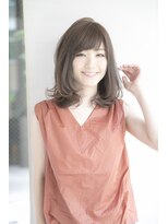 ルルディ バイ アフロディーテ銀座(luludi by APHRODITE)&nbsp;黒髪/グレーベージュ/レイヤーロング/前髪パーマ/銀座