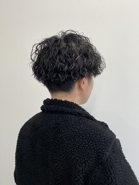 ラギッド 大野城店(RUGGED) ツイストスパイラルパーマ　アッシュブラック