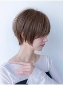 20代30代大人美人ショートボブ/ショートヘア/オリーブベージュ