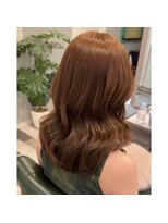 ランソ 成田店(RUNSO)&nbsp;小顔セミディ×ブラウンベージュカラー