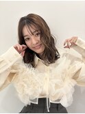 #ナチュラルなゆるふわパーマ風#ミディアム
