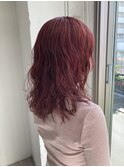 ブリーチオンカラー/ダブルカラー/カシスピンク