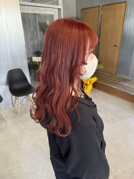 リジョイスヘア レイ(REJOICE hair Lei) orange  red