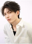フェザーパーマフェザーショートラウンドマッシュツーブロック
