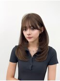 韓国ヘア/チュラルくびれへア/くびれ巻き/レイヤーカット