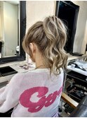 ハイポニーテールヘアセット［CERCA新宿/新宿西口］