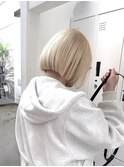 ボブ×ブロンド［福岡/天神/大名/ハイトーン/ブリーチ］