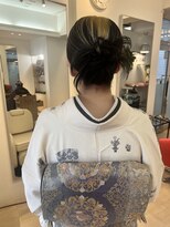 ヘアーリゾートラシックアールプラス(hair resort lachiq R+)&nbsp;カチモリ&訪問着着付◇お宮参り
