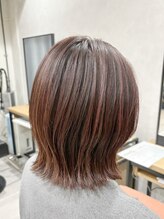 ゴロクヘアー(56 hair)&nbsp;くびれボブピンクハイライト【56hair戸越銀座】