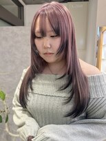 ムーン バイ ケンジ(moon by KENJE)&nbsp;ザクザクレイヤー×寒色ピンク×ブラック