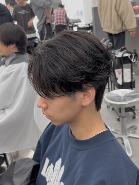 オーバル バイ アピッシュ(OVARL by apish) フェザーパーマニュアンスセンターパート毛流れリバース