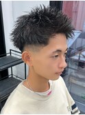スパイキーショート/短髪/ツーブロック/メンズ/men's