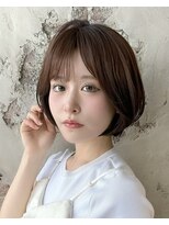 アフロート ルヴア(AFLOAT RUVUA)&nbsp;『岩田莉奈』40代50代お洒落な白髪染ショートボブ新宿ケアカラー
