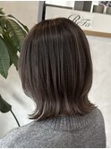 バレイヤージュデザインカラー×グレージュ【小牧/Lu-che】