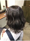 Aimee 町田 &nbsp;艶ブラウン×波ミディ