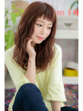 ヘアアンドビューティー ミック(Hair & Beauty miq) ぱっつんバング★ガーリーラブセミディa