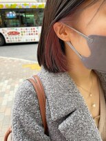 ネオリーブ アンド 渋谷店(Neolive &)&nbsp;【韓国/インナーカラー】モードスタイル×フラミンゴピンク