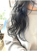 インナーカラー(グレイブラック×アイスシルバー)