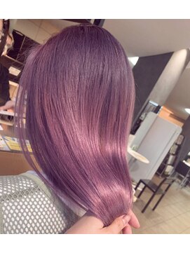 エヌプラス(N+) 黒髪グラデヘアーオリーブグレー小顔に見せるヘアココアベージュ