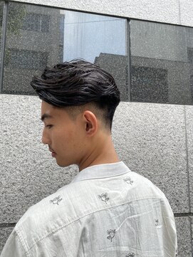 レンゲン(LENGEN) メンズかき上げニュアンスマッシュサイドパート韓国マッシュ