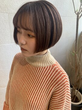 ゲン(gen.) @gen.yamada_kaho_ 丸みのあるショートボブ