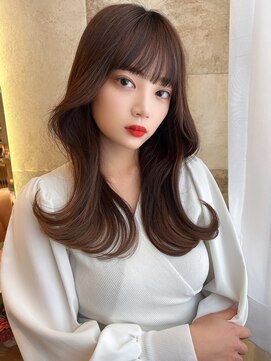 ロンド ロビン 栄(Lond robin) 【Lond robin】五島巨幹 韓国/韓国風/クビレヘア/似合わせ/前髪