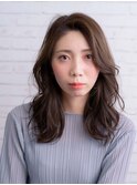 大人可愛いミディアムレイヤー