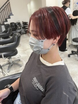 ドクターズサロン レラパール 赤髪ハンサムショート×ローライト