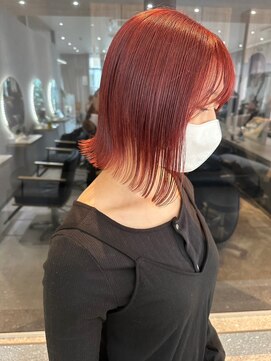 ジーナ セントラル銀座(Zina) ダブルカラー＊タッセルカット＊シグナルレッド【ZinaCENTRAL】