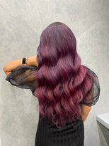 ロア 中目黒(loa)&nbsp;レイヤーロング/グレーベージュ/黒髪/前髪パーマ[中目黒]