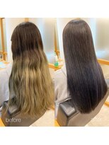 リュクスバトーバイトリコ 船橋南口店(Luxe BATEAU by tricot) 自然なケアストレートパーマ/20代30代40代