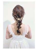 セットサロン ココ ＊金箔×ラメワックス1000円～ヘアセット☆編みおろし＊