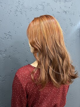プライズ アイリス 池袋東口店(prize Iris) オレンジカラー韓国ヘア池袋