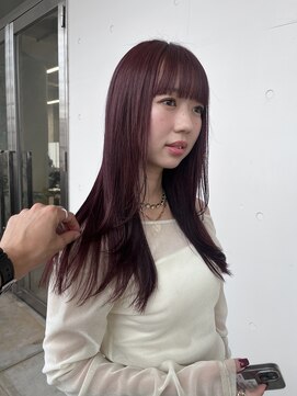 ペト(peto) TAKE_ブリーチなしWカラー　赤髪